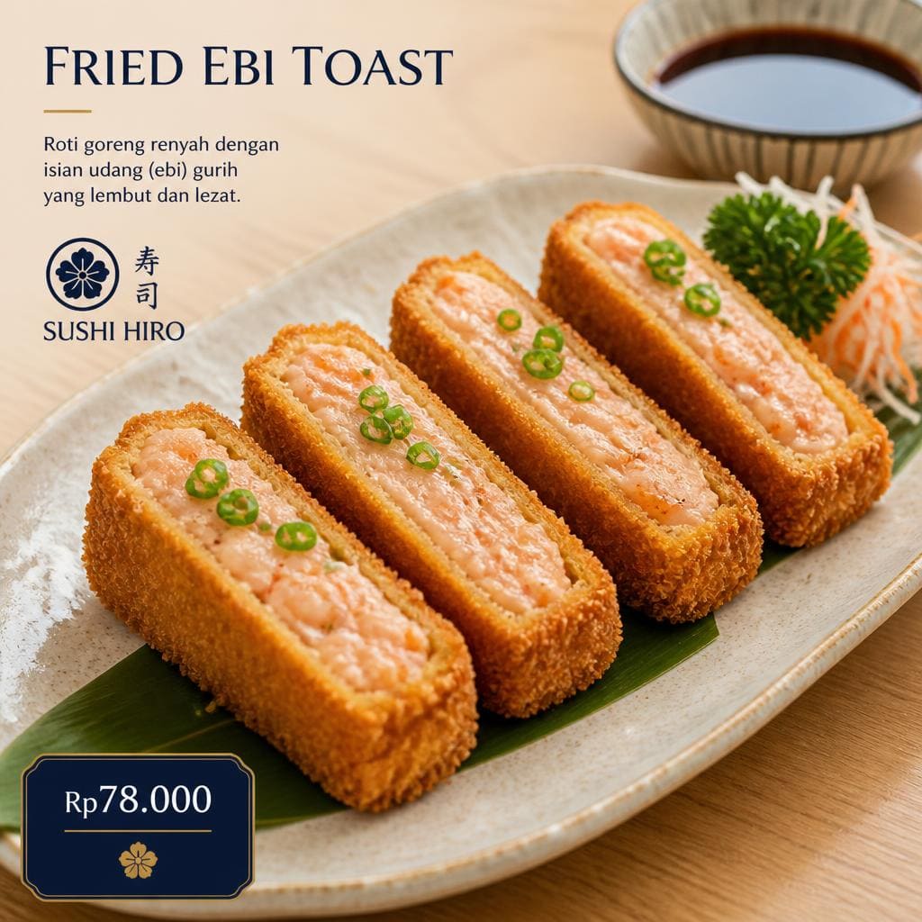 Fried Ebi Toast Sushi Hiro